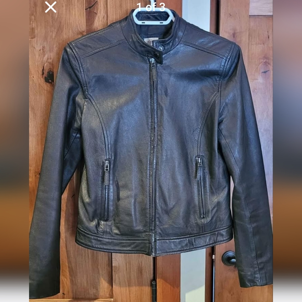 Women's Black Leather Jacket
